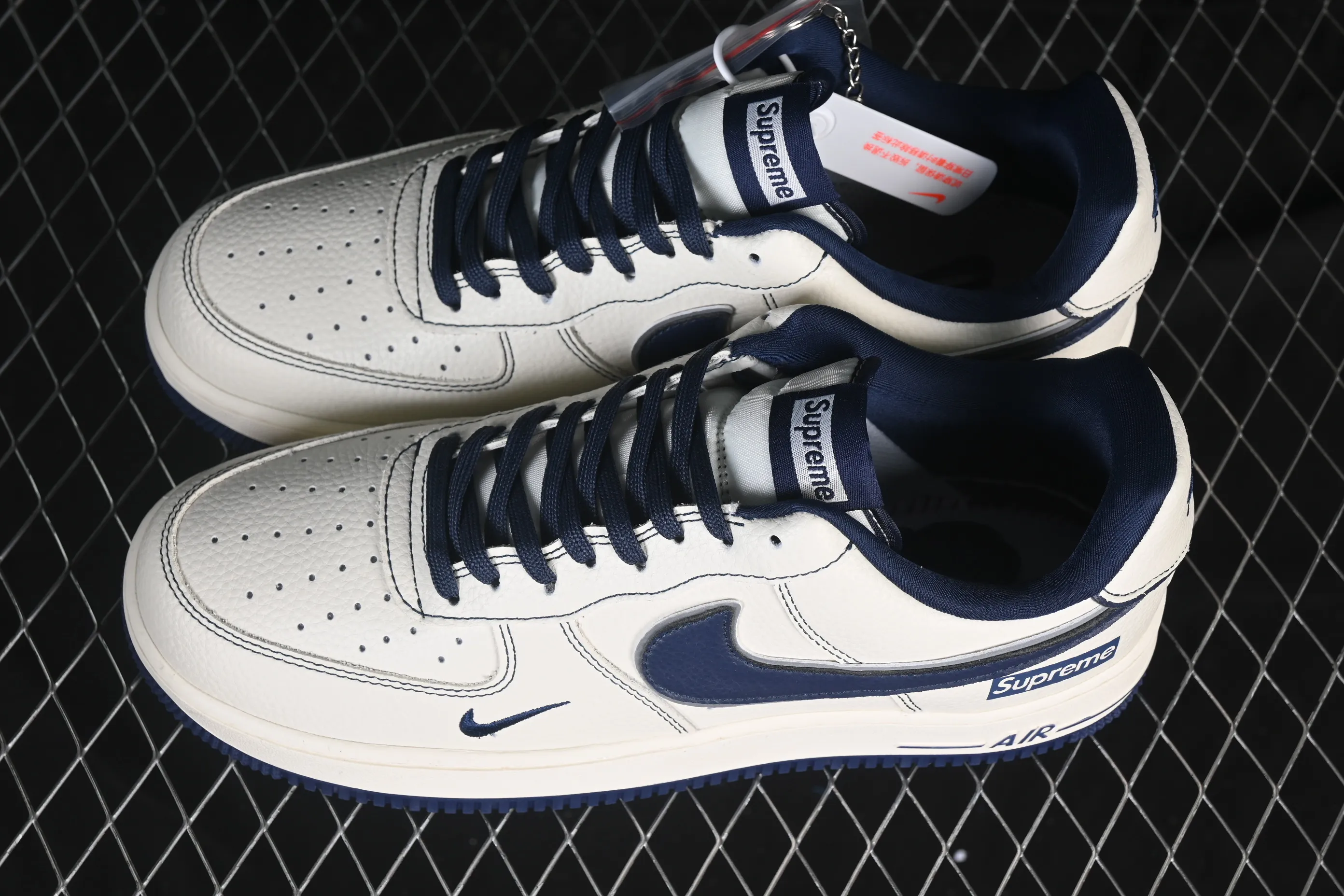 All Categories Nk Air Force 1 Air Force Series Nk Air Force 1 Low Air Force Low Nike Air Force 1'07 Low Supreme Joint Midnight Blue Air Force One Low Casual Shoes DD1982-319